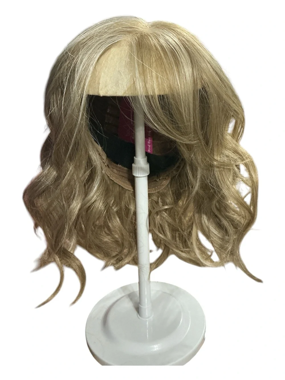 Blonde Wavy Women's Wig with Bangs CSC Marseille Couture Honey